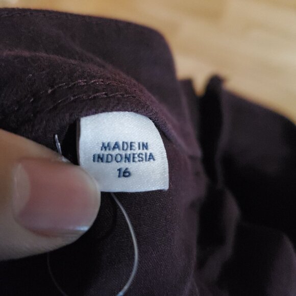 J.Jill Pants Womens Size 16 Plum Purple Authentic Fit Slim Ankle Stretch Denim - Picture 4 of 12